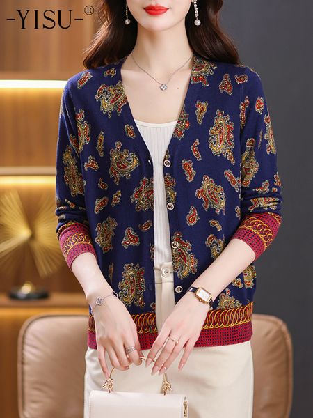 womens knits tees yisu cardigan sweater women autumn winter loose pattern print coat vneck long sleeve sweaters knitted 230821, White
womens knits tees yisu cardigan sweater women autumn winter loose pattern print coat vneck long sleeve sweaters knitted 230821, White