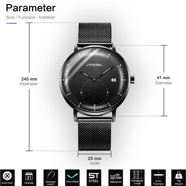 cwp 2021 sinobi fashion mens watches brand luxury quartz men casual slim mesh steel waterproof sport watch relogio masculino257k, Slivery;brown
cwp 2021 sinobi fashion mens watches brand luxury quartz men casual slim mesh steel waterproof sport watch relogio masculino257k, Slivery;brown