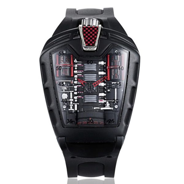 sports car concept racing mechanical watches style six-cylinder engine compartment creative watch men's trend fashion wristwa236q, Slivery;brown
sports car concept racing mechanical watches style six-cylinder engine compartment creative watch men's trend fashion wristwa236q, Slivery;brown