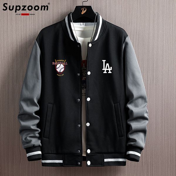 men's jackets supzoom arrival letter rib sleeve cotton fashion single breasted casual bomber baseball jacket loose cardigan coat 230821, Black;brown
men's jackets supzoom arrival letter rib sleeve cotton fashion single breasted casual bomber baseball jacket loose cardigan coat 230821, Black;brown