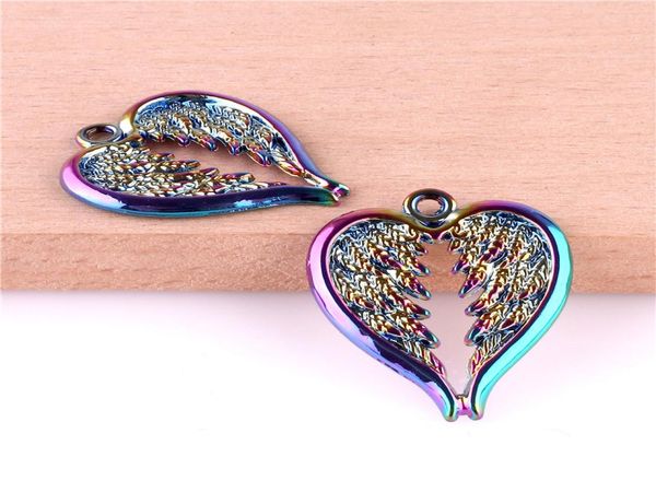 23325 20pcs alloy rainbow charms heart angel wings pendant diy jewelry accessories4709015, Silver
23325 20pcs alloy rainbow charms heart angel wings pendant diy jewelry accessories4709015, Silver