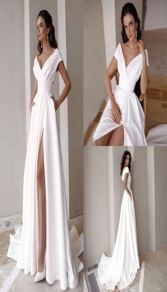 boho garden a line wedding gowns simple satin off shoulder high split beach modest bridal dresses sweep train vestidos de nov9965544, White
boho garden a line wedding gowns simple satin off shoulder high split beach modest bridal dresses sweep train vestidos de nov9965544, White