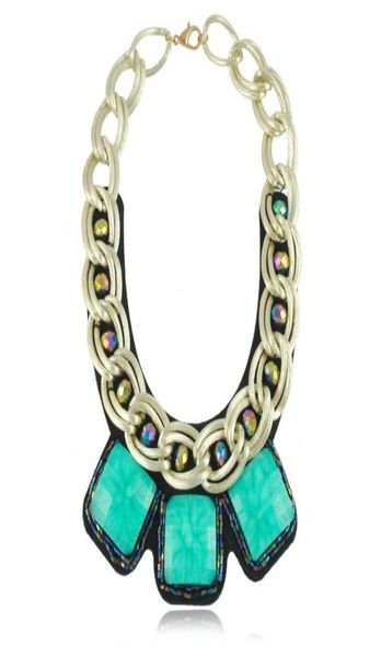 european chunky gold plated chain exaggerated square resin gem statement bib necklace for women6632534, Silver
european chunky gold plated chain exaggerated square resin gem statement bib necklace for women6632534, Silver