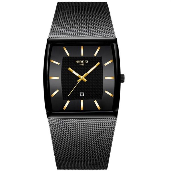 nibosi men watch rectangle black gold stainless steel waterproof luxury quartz watch waterproof analog relogio masculino warcges266g, Slivery;brown
nibosi men watch rectangle black gold stainless steel waterproof luxury quartz watch waterproof analog relogio masculino warcges266g, Slivery;brown