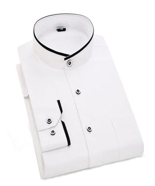 chinese stand collar mens formal shirts designer solid white black men dress shirts slim fit long sleeve business casual9669431
chinese stand collar mens formal shirts designer solid white black men dress shirts slim fit long sleeve business casual9669431