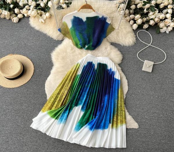summer runway two piece dress flower skirt suit women039s stretch colorblock knit high waist floral printed skirt holiday t7765407, White
summer runway two piece dress flower skirt suit women039s stretch colorblock knit high waist floral printed skirt holiday t7765407, White