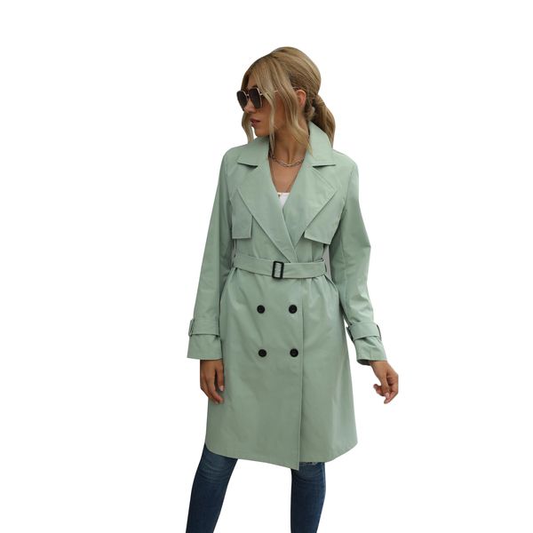 womens wool blends women solid color jacket adults long sleeve lapel double breasted belted trench coat 230822, Black
womens wool blends women solid color jacket adults long sleeve lapel double breasted belted trench coat 230822, Black