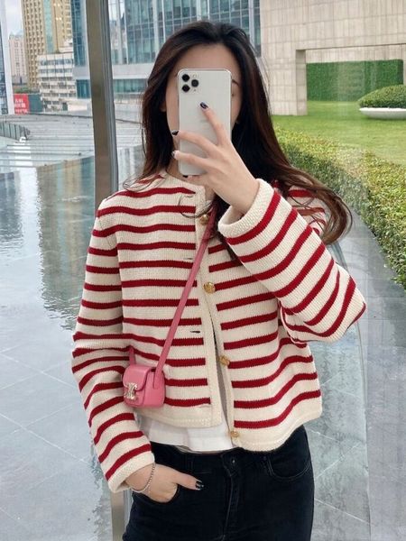 women's knits tees cardigan women striped knitting autumn casual laziness sweater korean style trendy temper street wear cozy stretchy, White
women's knits tees cardigan women striped knitting autumn casual laziness sweater korean style trendy temper street wear cozy stretchy, White