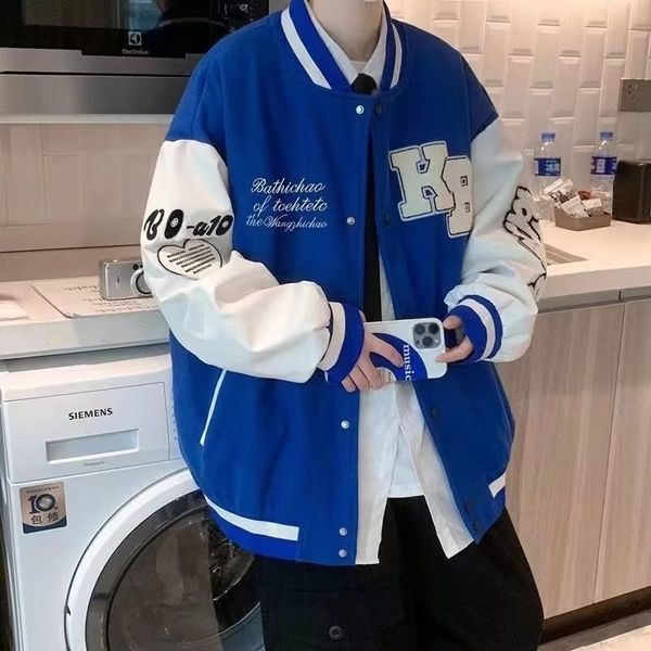 men's jackets american letter towel embroidered jacket coat men's y2k street hiphop retro baseball uniform couple casual allmatch, Black;brown
men's jackets american letter towel embroidered jacket coat men's y2k street hiphop retro baseball uniform couple casual allmatch, Black;brown