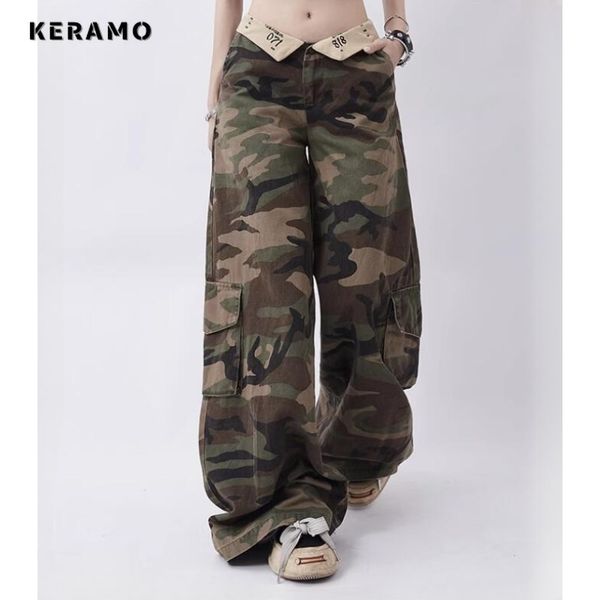 women s pants s american retro high street casual overalls camouflage loose wide leg women y2k hip hop pockets cargo grunge trousers 230821, Black;white
women s pants s american retro high street casual overalls camouflage loose wide leg women y2k hip hop pockets cargo grunge trousers 230821, Black;white
