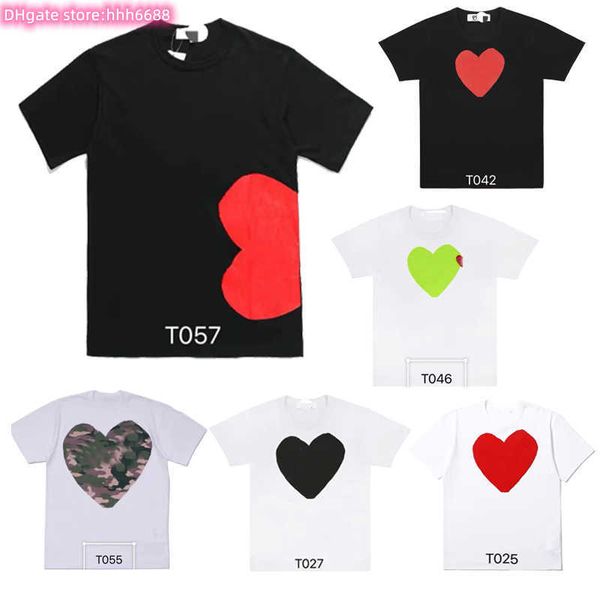 men's t-shirts fashion mens play designer red heart casual women shirts badge high quanlity cotton embroidery uf2t, White;black
men's t-shirts fashion mens play designer red heart casual women shirts badge high quanlity cotton embroidery uf2t, White;black