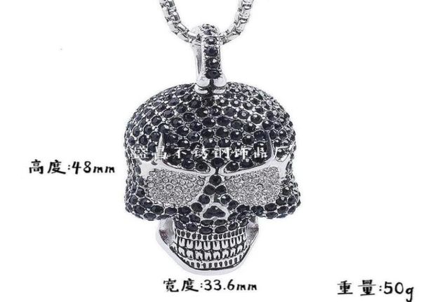 pendant necklaces necklace jewelry hip hop personality punk super large diamond skull titanium steel nelace56527645480430, Silver
pendant necklaces necklace jewelry hip hop personality punk super large diamond skull titanium steel nelace56527645480430, Silver