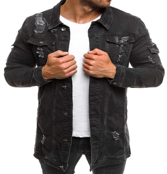 spring vintage men holes denim jacket fashion streetwear long sleeve loose turndown collar jean coat for mens7600001, Black;brown
spring vintage men holes denim jacket fashion streetwear long sleeve loose turndown collar jean coat for mens7600001, Black;brown