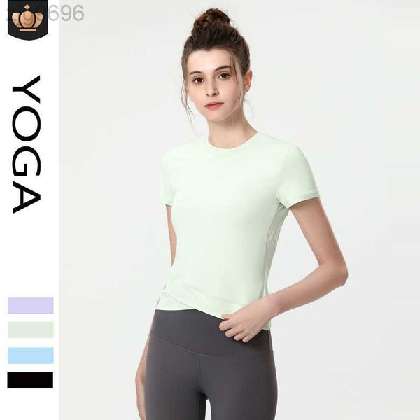 desginer al yoga t shirt summer women's quick drying tight and slimming suit running sports slim fitting short sleeved t-shirt, White
desginer al yoga t shirt summer women's quick drying tight and slimming suit running sports slim fitting short sleeved t-shirt, White