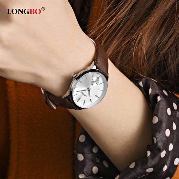 2020 longbo luxury quartz watch casual fashion leather strap watches men women couple watches sports wristwatch 80286265d, Slivery;brown
2020 longbo luxury quartz watch casual fashion leather strap watches men women couple watches sports wristwatch 80286265d, Slivery;brown