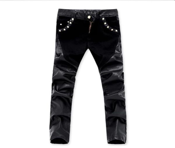 men039s jeans arrivals casual men slim fit leather pants skinny denim trousers 28 361778959, Blue
men039s jeans arrivals casual men slim fit leather pants skinny denim trousers 28 361778959, Blue