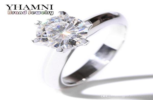 yhamni luxury solid silver wedding rings brand jewelry 7mm diamond ring 925 sterling silver engagement rings for women 121213270743, Slivery;golden
yhamni luxury solid silver wedding rings brand jewelry 7mm diamond ring 925 sterling silver engagement rings for women 121213270743, Slivery;golden
