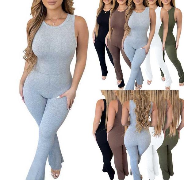 designer 2023 women jumpsuits summer solid rompers sleeveless zipper slim high waist bodysuit 5 colours xsxl1077437, Black;white
designer 2023 women jumpsuits summer solid rompers sleeveless zipper slim high waist bodysuit 5 colours xsxl1077437, Black;white
