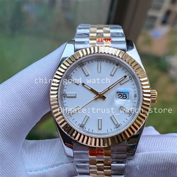 20 color st9 super watch two tone white roman wimbledon dial mens automatic movement 41 mm watch classic watches 904l steel sapphi323m, Slivery;brown
20 color st9 super watch two tone white roman wimbledon dial mens automatic movement 41 mm watch classic watches 904l steel sapphi323m, Slivery;brown