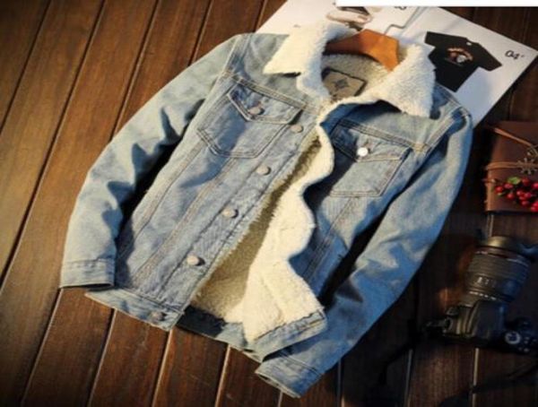 new men039s fleece lined winter warm coat trucker denimjean jacket fur collar6371746, Black
new men039s fleece lined winter warm coat trucker denimjean jacket fur collar6371746, Black