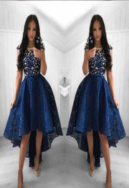 2019 navy blue cocktail dresses a line crew neck lace high low prom dress short party arabic evening gowns vestidos5474288, Black
2019 navy blue cocktail dresses a line crew neck lace high low prom dress short party arabic evening gowns vestidos5474288, Black
