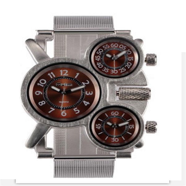 oulm brand 53mm large dial quartz military mens watch accurate travel time scratch resistant watch comfortable atmospphere masculi2516, Slivery;brown
oulm brand 53mm large dial quartz military mens watch accurate travel time scratch resistant watch comfortable atmospphere masculi2516, Slivery;brown