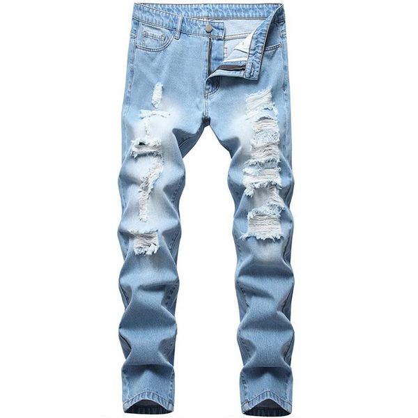 men's jeans men trousers long fashion denim jean blue straight hole hip hop casual washed brand dropship183s
men's jeans men trousers long fashion denim jean blue straight hole hip hop casual washed brand dropship183s