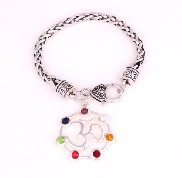 seven chakra sparkle crystals symbol yoga charm buddhism religious hollow pendant yoga yogi charm link wheat bracelet2072103, Golden;silver
seven chakra sparkle crystals symbol yoga charm buddhism religious hollow pendant yoga yogi charm link wheat bracelet2072103, Golden;silver