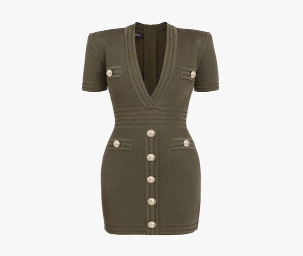 new designer women runway dresses v neck short sleeve lion head button milan runway dress sheath slim knitted dr8687733, Black
new designer women runway dresses v neck short sleeve lion head button milan runway dress sheath slim knitted dr8687733, Black