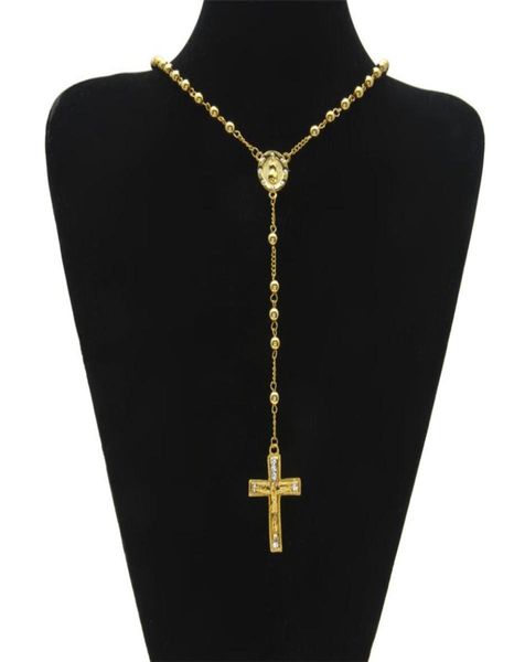 men039s catholic religious jewelry hip hop style gold color stainless steel bead necklace jesus cross rosary necklace chain9560402, Silver
men039s catholic religious jewelry hip hop style gold color stainless steel bead necklace jesus cross rosary necklace chain9560402, Silver