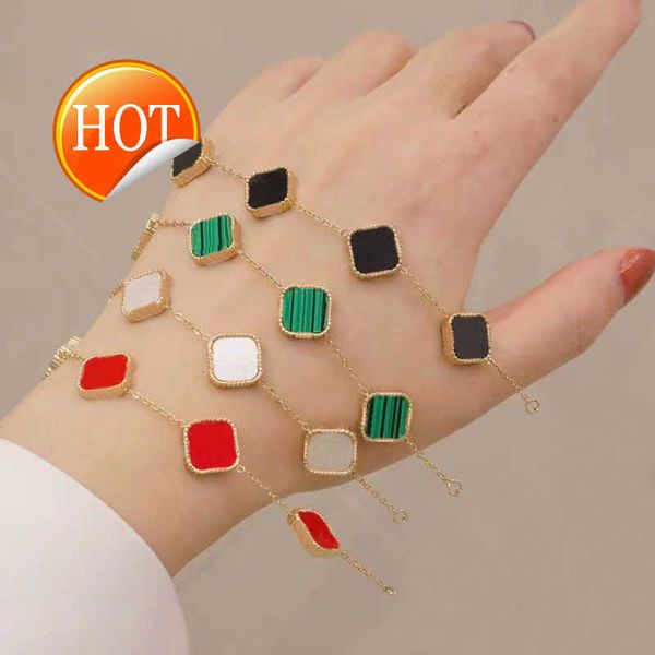 fashion classic 4/four leaf clover bracelets bangle chain 18k gold agate shell mother-of-pearl for women girl wedding mother' day jewel, Golden;silver
fashion classic 4/four leaf clover bracelets bangle chain 18k gold agate shell mother-of-pearl for women girl wedding mother' day jewel, Golden;silver