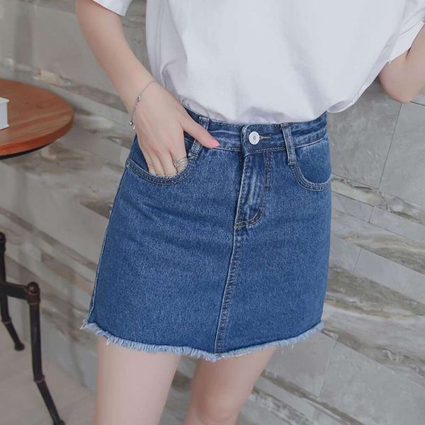 summer a line denim short skirt womens high waist bag hip anti revealing grinding edge pants trend, Black
summer a line denim short skirt womens high waist bag hip anti revealing grinding edge pants trend, Black