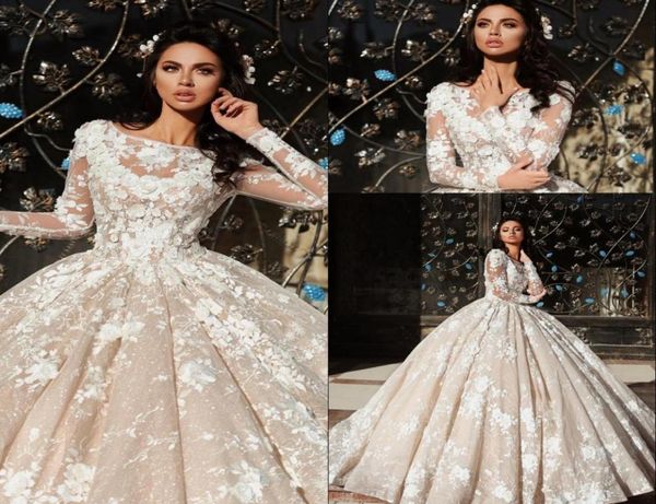 gorgeous long sleeve church ball gowns wedding dresses 2018 new sheer jewel neck with 3dfloral flowers lace appliques bridal gown4216965, White
gorgeous long sleeve church ball gowns wedding dresses 2018 new sheer jewel neck with 3dfloral flowers lace appliques bridal gown4216965, White