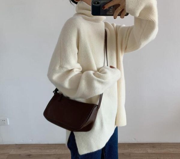 soft waxy turtleneck sweater for women in autumn and winter wear with 2022 new korean version loose and simple versatile knitwear 9582753, White;black
soft waxy turtleneck sweater for women in autumn and winter wear with 2022 new korean version loose and simple versatile knitwear 9582753, White;black