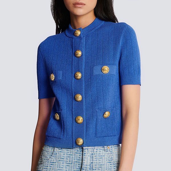 womens knits tees sml three colors fashion solid elastic knitted fabric pocket button decoration short sleeve casual cardigan 230821, White
womens knits tees sml three colors fashion solid elastic knitted fabric pocket button decoration short sleeve casual cardigan 230821, White