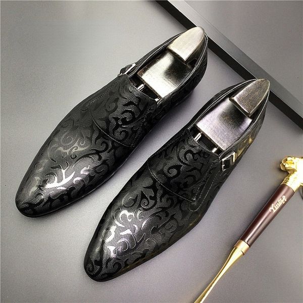 dress shoes luxury men's genuine leather dress shoes handmade brand designer comfortable autumn vintage business wedding social loafers, Black
dress shoes luxury men's genuine leather dress shoes handmade brand designer comfortable autumn vintage business wedding social loafers, Black