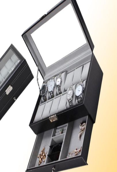 new 12 grids slots double layers pu leather watch storage box professional watch case rings bracelet organizer box holder9255749, Black;blue
new 12 grids slots double layers pu leather watch storage box professional watch case rings bracelet organizer box holder9255749, Black;blue