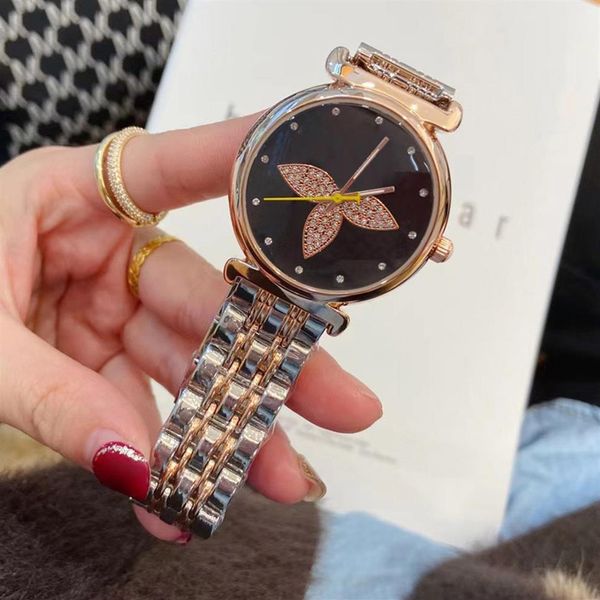 brand watches women girl flower style metal steel band quartz wrist watch l42323e, Slivery;brown
brand watches women girl flower style metal steel band quartz wrist watch l42323e, Slivery;brown