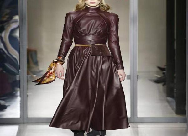 omikron new fashion autumn runway solid women a word faux leather pu dress long sleeve high waist with sashes pleated maxi dress7785348, Black;gray
omikron new fashion autumn runway solid women a word faux leather pu dress long sleeve high waist with sashes pleated maxi dress7785348, Black;gray