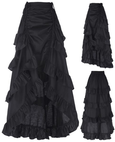 3 colors gothic corset skirt victorian steampunk long ruffle vintage costume skirt j1905071902755, Black
3 colors gothic corset skirt victorian steampunk long ruffle vintage costume skirt j1905071902755, Black