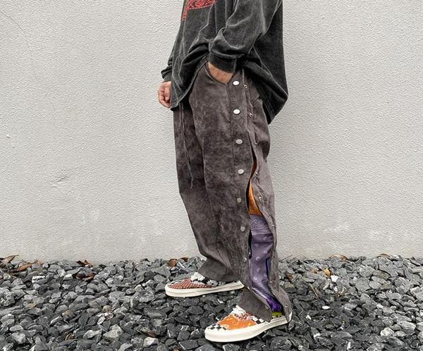 high street side button cashew print suede baggy pants mens drawstring straight loose casual pants hip hop oversize trousers1837794, Black
high street side button cashew print suede baggy pants mens drawstring straight loose casual pants hip hop oversize trousers1837794, Black