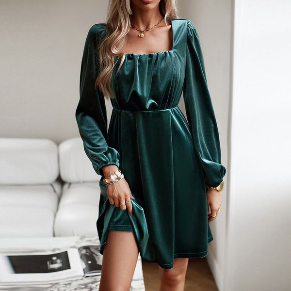 urban dresses 2023 autumn winter elegant square neck long sleeve dres solid color pleated high waist velvet streetwear 230822, White;black
urban dresses 2023 autumn winter elegant square neck long sleeve dres solid color pleated high waist velvet streetwear 230822, White;black