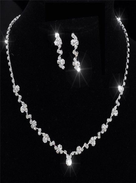 silver bridesmaid crystal necklace earrings set wedding bridal jewelry xbuk5361967, White
silver bridesmaid crystal necklace earrings set wedding bridal jewelry xbuk5361967, White