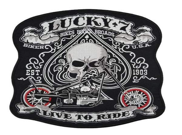 whole custom 105 inches huge embroidery biker patches for jacket back mc surport punk lucky 75088551, Black
whole custom 105 inches huge embroidery biker patches for jacket back mc surport punk lucky 75088551, Black