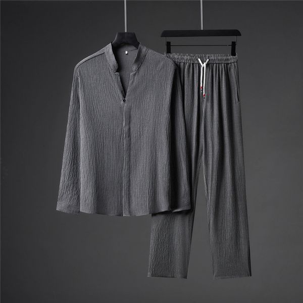 men s tracksuits summer v neck linen short sleeved t shirt for men daily high end solid color casual shirt fashion brand cotton 230821, Gray
men s tracksuits summer v neck linen short sleeved t shirt for men daily high end solid color casual shirt fashion brand cotton 230821, Gray