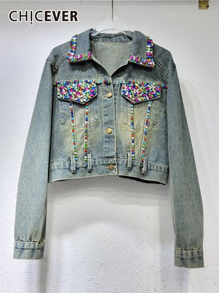 women's jackets chicever spring do old for women lapel long sleeve single breasted spliced diamonds vintage hit color denim coat female, Black;brown
women's jackets chicever spring do old for women lapel long sleeve single breasted spliced diamonds vintage hit color denim coat female, Black;brown