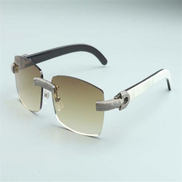 square lenses micro-pave diamonds sunglasses white and black hybrid natural buffalo horn temples m-3524012-c for size271j, White;black
square lenses micro-pave diamonds sunglasses white and black hybrid natural buffalo horn temples m-3524012-c for size271j, White;black