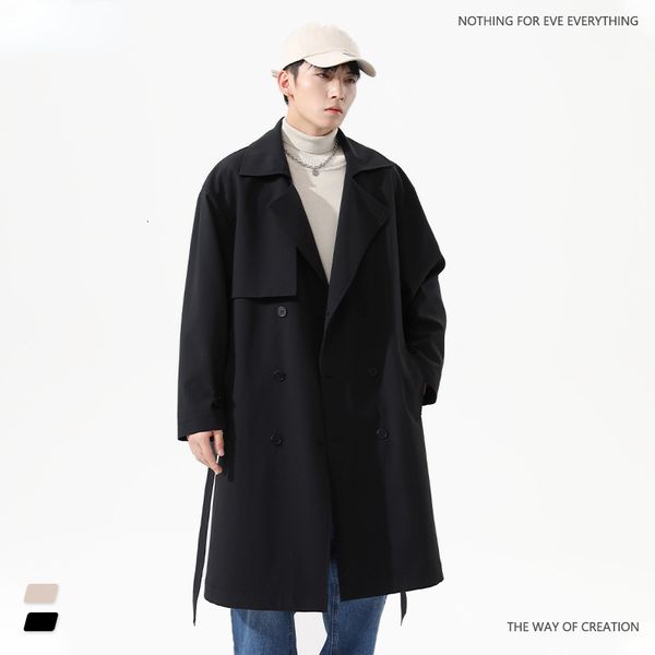 men's jackets men khaki black long trench coat plus size xxxl boys japanese autumn windbreaker oversized jacket male loose casual outer, Black;brown
men's jackets men khaki black long trench coat plus size xxxl boys japanese autumn windbreaker oversized jacket male loose casual outer, Black;brown