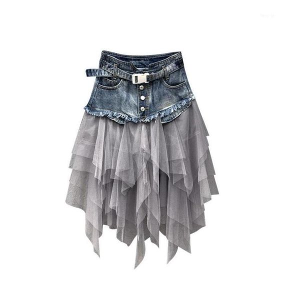 skirts summer denim jeans skirt women irregular high waisted tulle mesh patchwork pockets pleated midcalf tutu 2021 street17697616, Black
skirts summer denim jeans skirt women irregular high waisted tulle mesh patchwork pockets pleated midcalf tutu 2021 street17697616, Black
