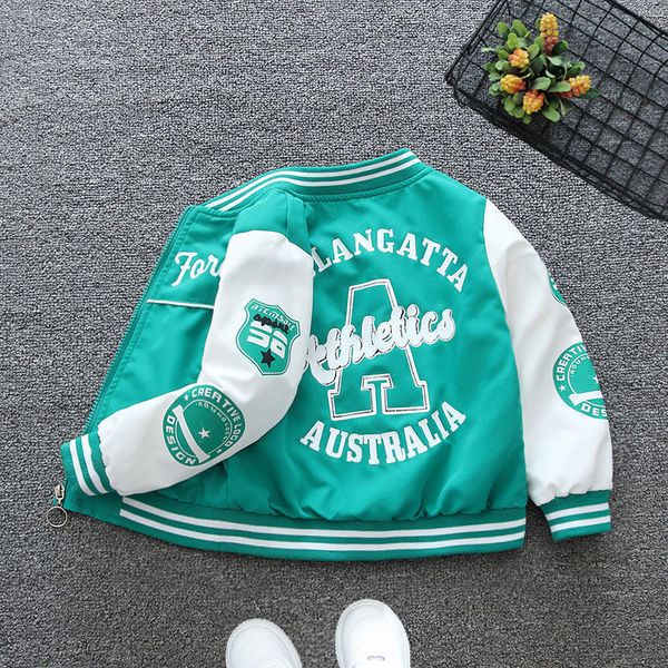 jackets autum spring baseball green jacket coat kids fashion clothes for teens girls boys cardigan 2 to 13 children outwear bomber 230817, Blue;gray